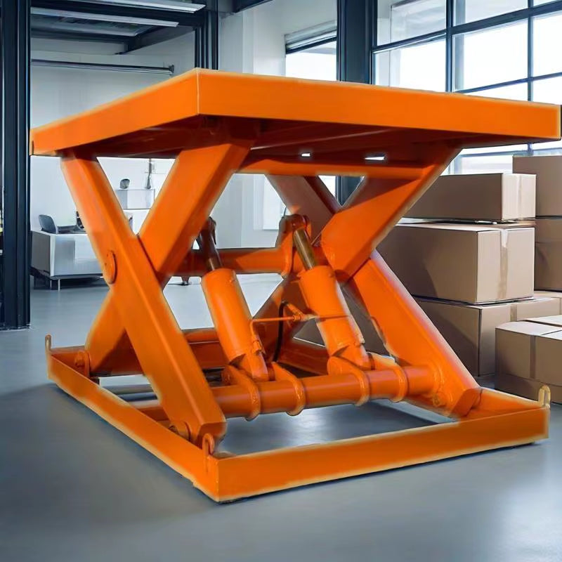 1-6 Ton Hydraulic Scissor Car Lift Work Platform Electric Scissor Lift Tables