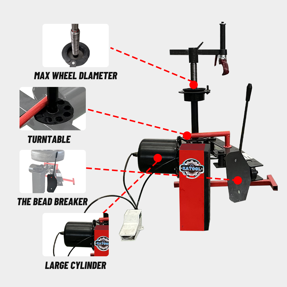 Katool KT-1030P Mini Tire Changer Machine for 10"-21" Rims