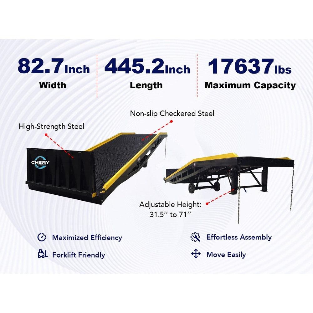 18,000 lb. Capacity Portable Loading Dock Ramps Yard Ramp