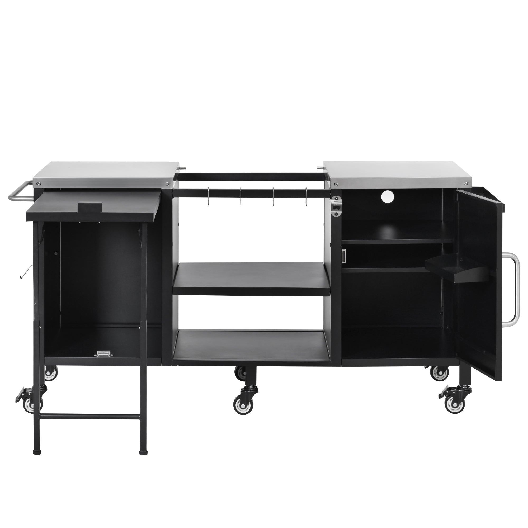 K&K 72.4' Large Grill Table for Big Green Egg