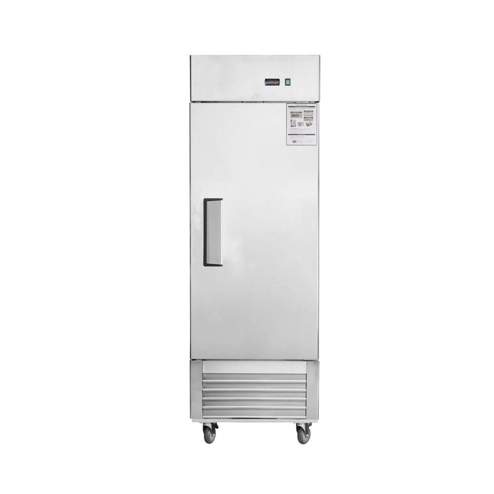 Heavy-Duty 27-Inch 8.7 Cu.Ft Commercial Upright Stainless Steel Reach-In Freezer