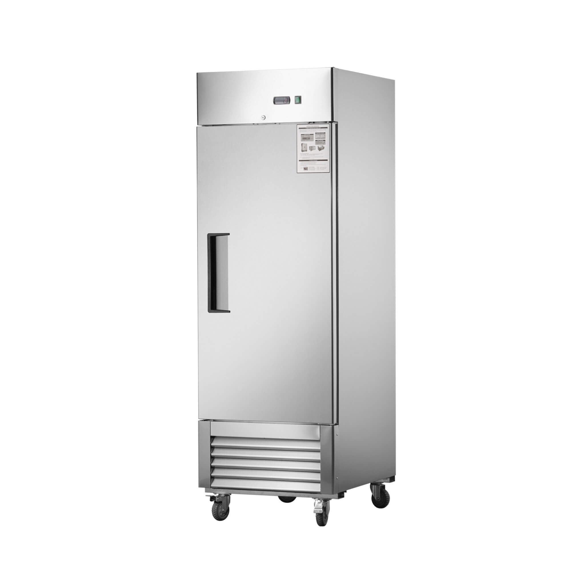 Heavy-Duty 27-Inch 8.7 Cu.Ft Commercial Upright Stainless Steel Reach-In Freezer