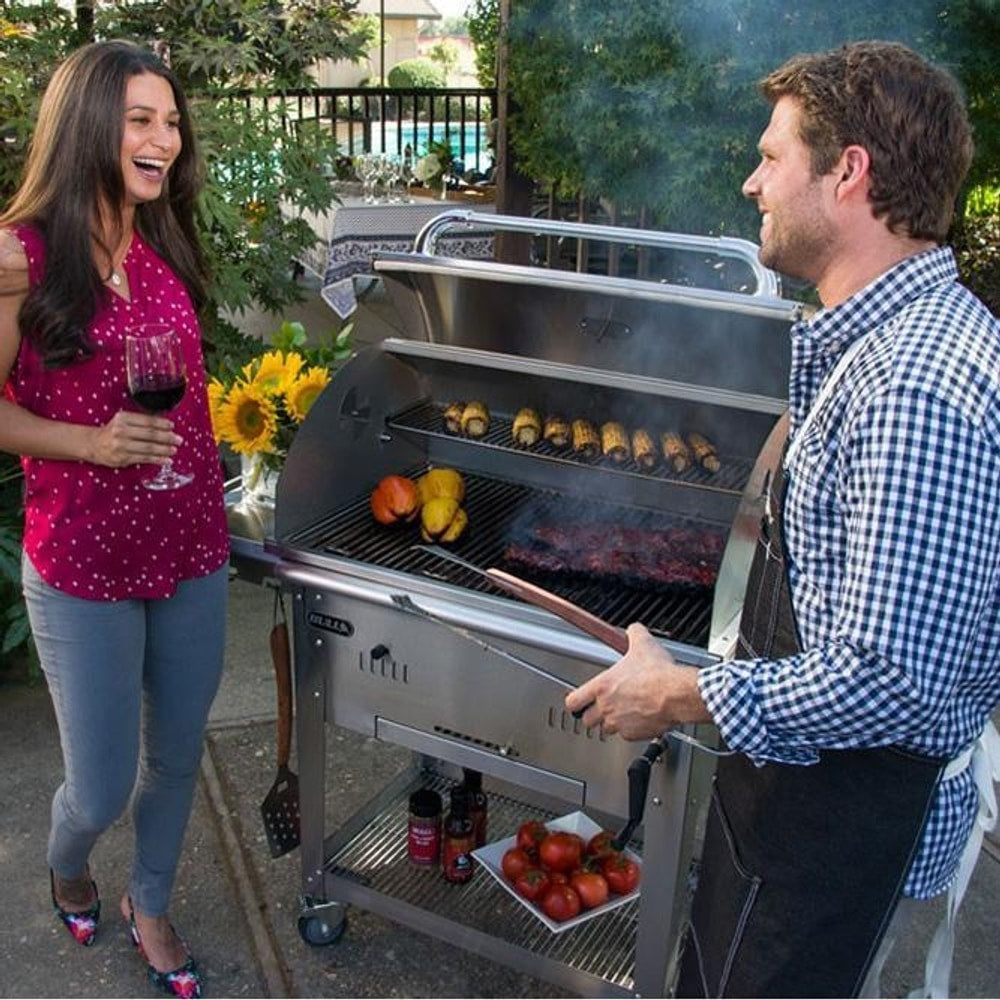Bull Bison Premium 30-Inch Freestanding Charcoal Grill
