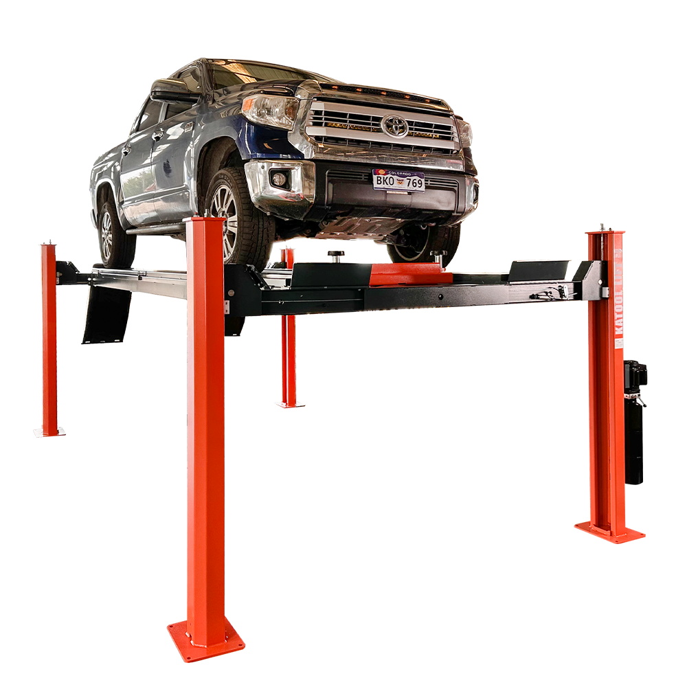 Katool KT-4H150 15,000 lb Heavy-Duty 4-Post Alignment Lift with Rolling Jack