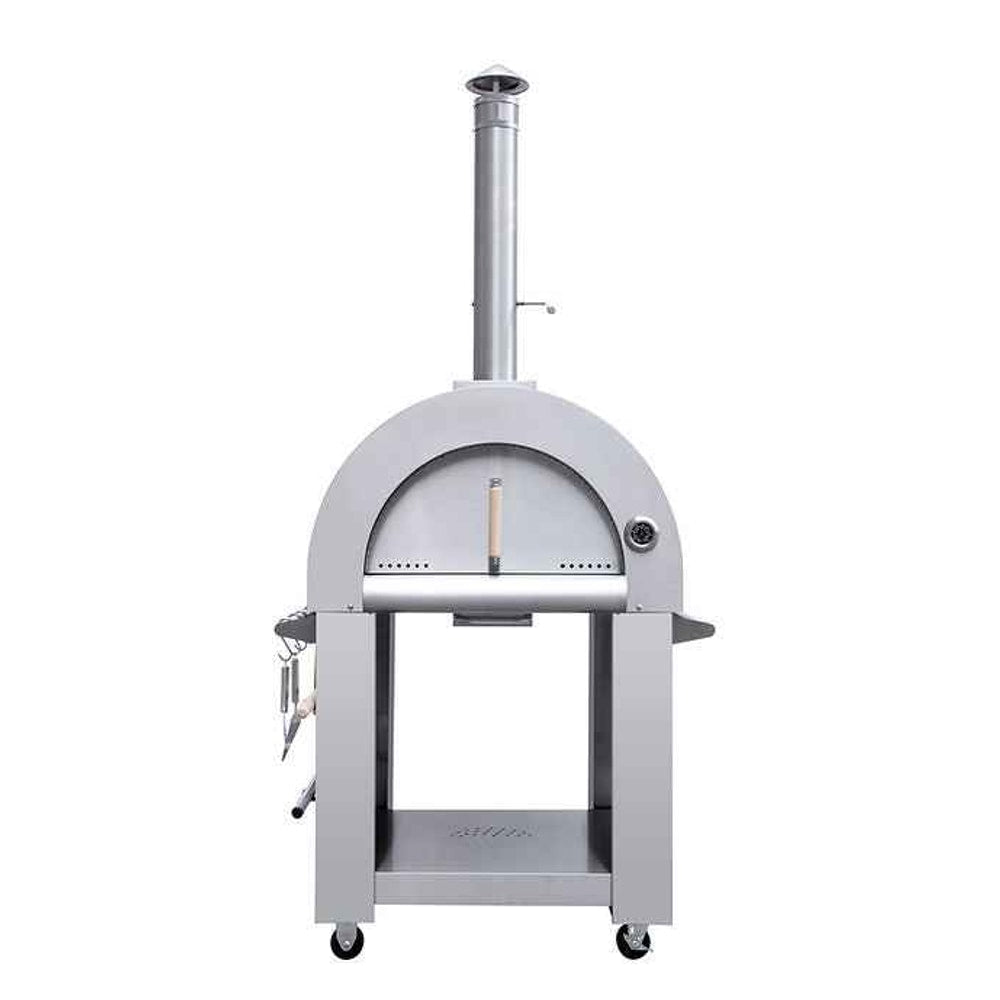 Kokomo Wood Fired Pizza Oven – 32” Stainless Steel, Freestanding or Built-In Options