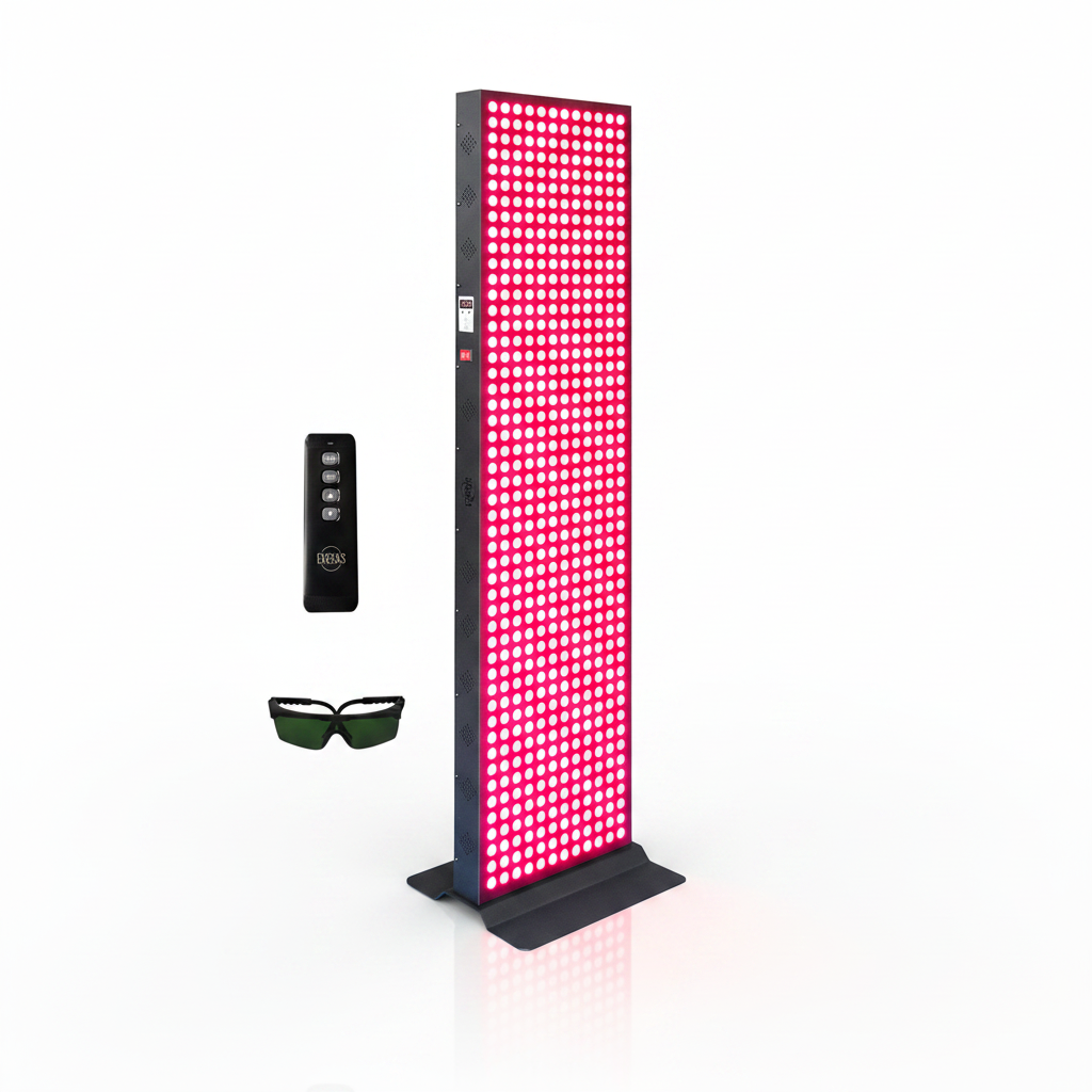 EXESAS 600 LED, 3000W Dual-Chip, Red Light Therapy Device for Full Body, 4-Wavelengths Infrared LED Panel for Skin, Weight, Pain, Wellness