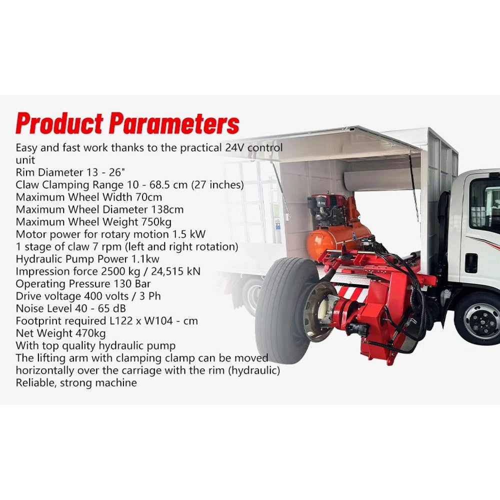 KATOOL KT-308 Mobile Tire Changer (Truck & Car)