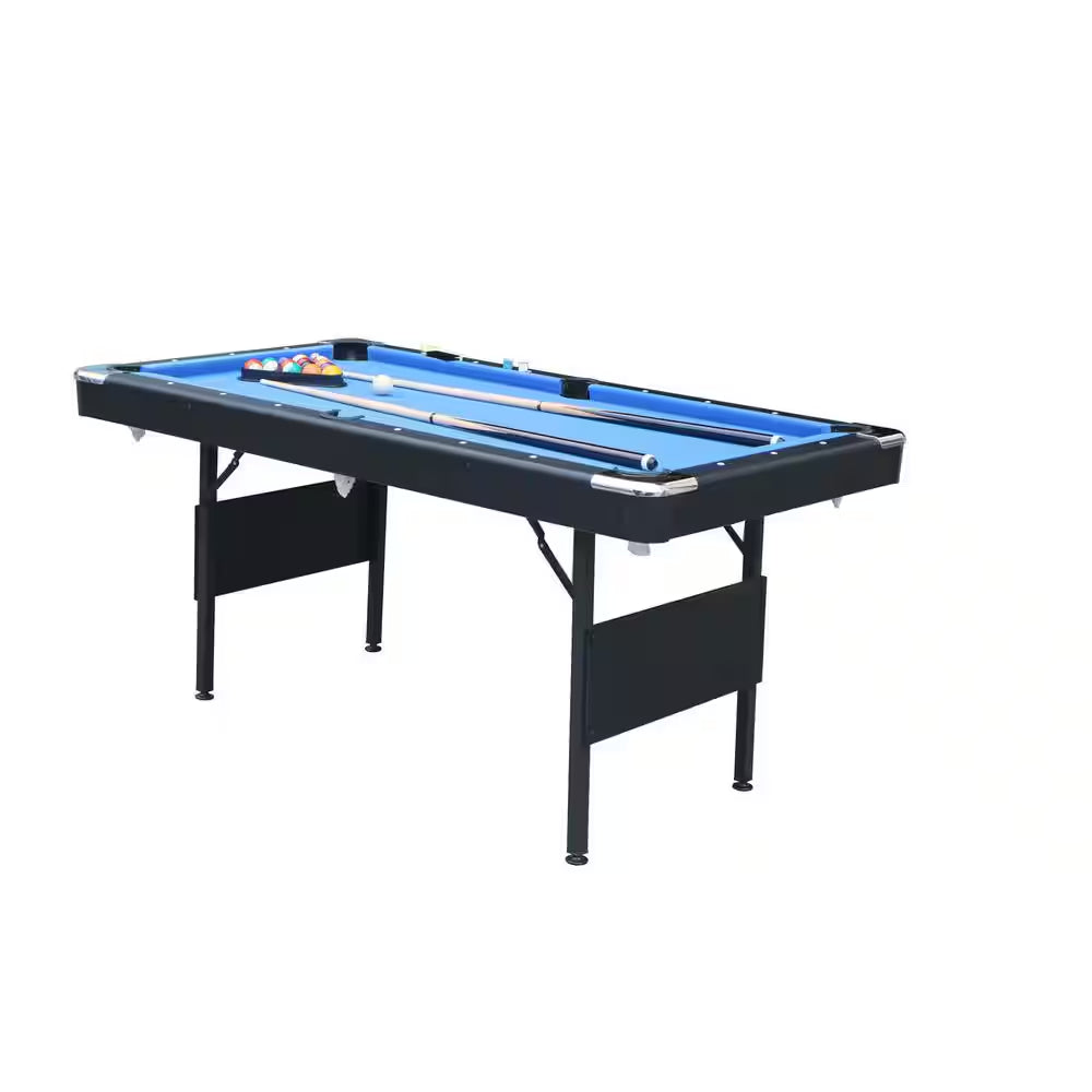 5.5 Ft. Game Table, Pool Table, Billiard Table, Table Games, Children'S Game Table, Multi Game Table Table Games in Blue