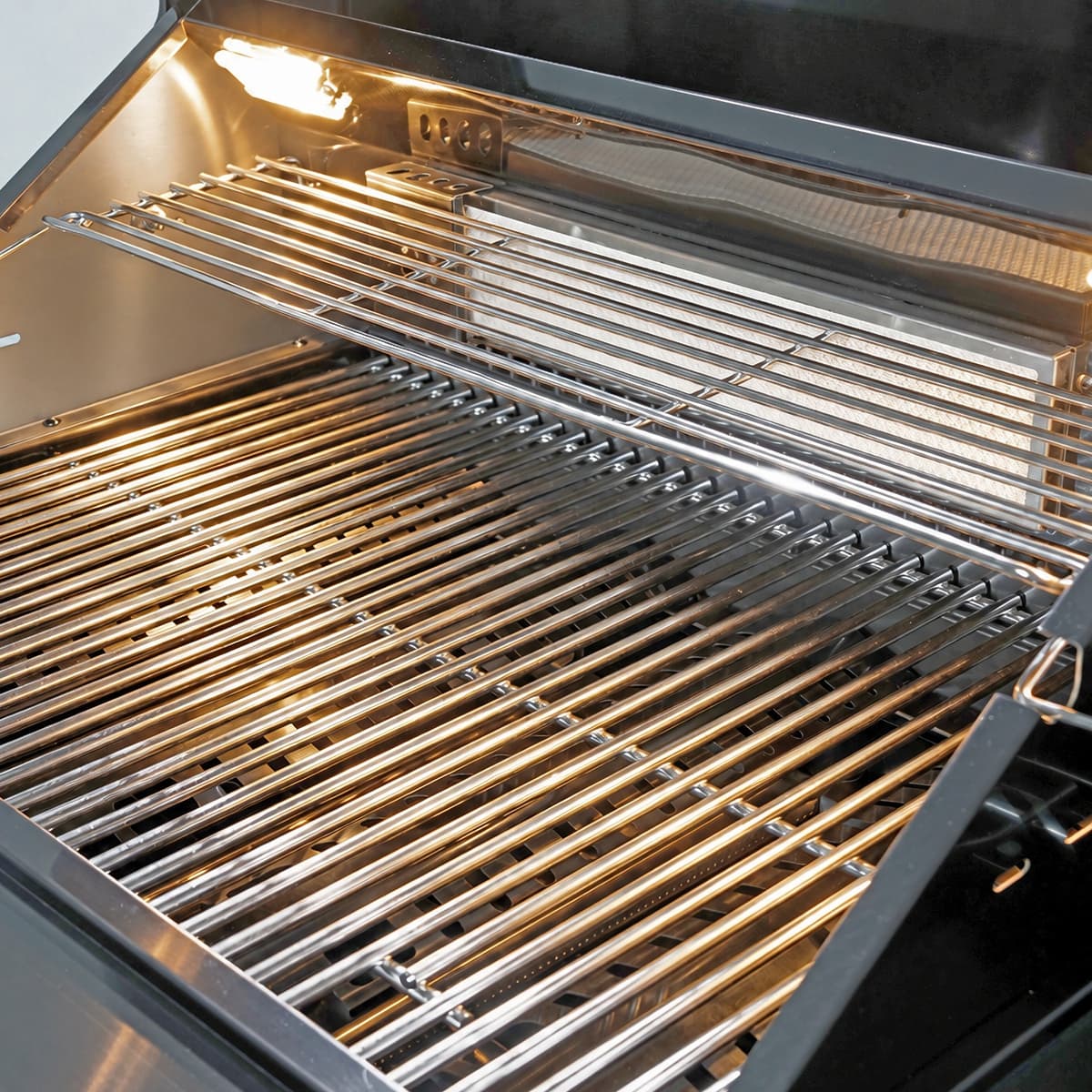 46" Four Burners Black Outdoor Kitchen Islands Grill + Side Burner