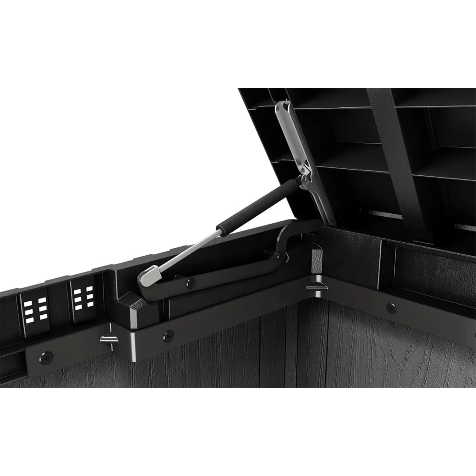 Outdoor Storage Shed, Durable Resin, Compact & Portable, Store-It-Out Darwin, Grey