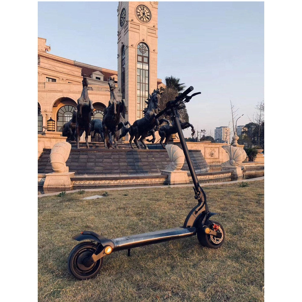Double Drive Folding Scooter With Wide Tires