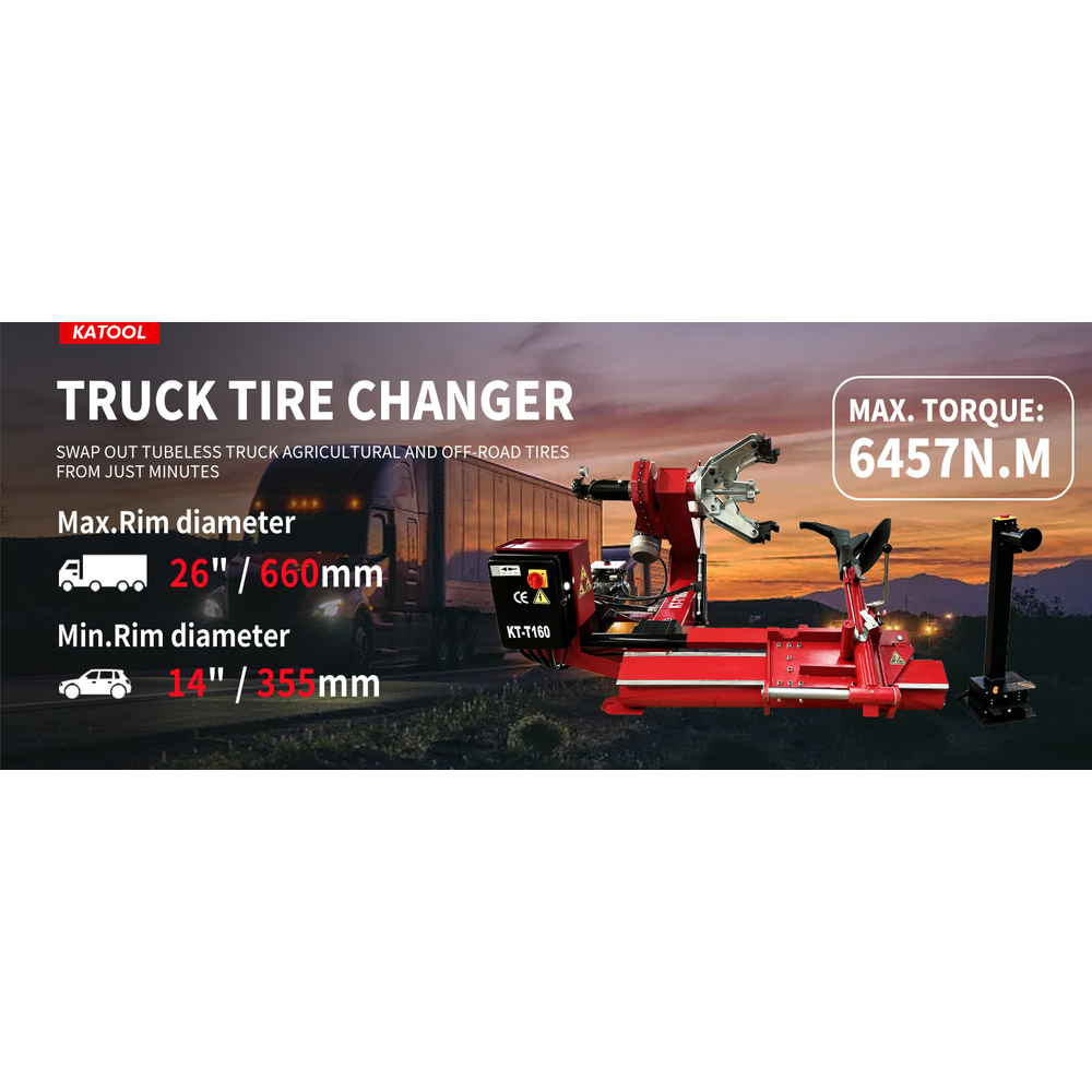 KT-T160 Heavy Duty Truck Tire Changer Machine
