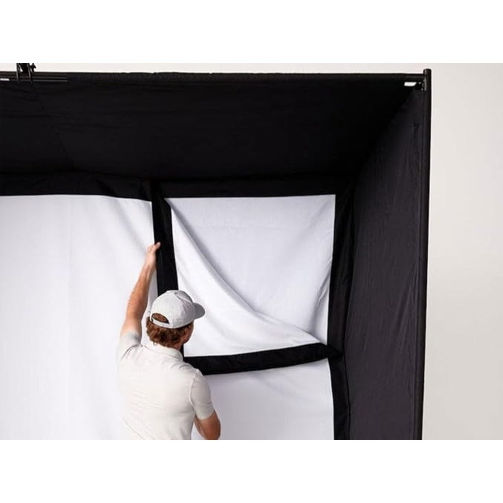SkyTrak ST+ Golf Simulator – Standard Studio Package | Home Golf Simulator with Launch Monitor, Enclosure, Screen, Hitting Mat & Short-Throw Projector