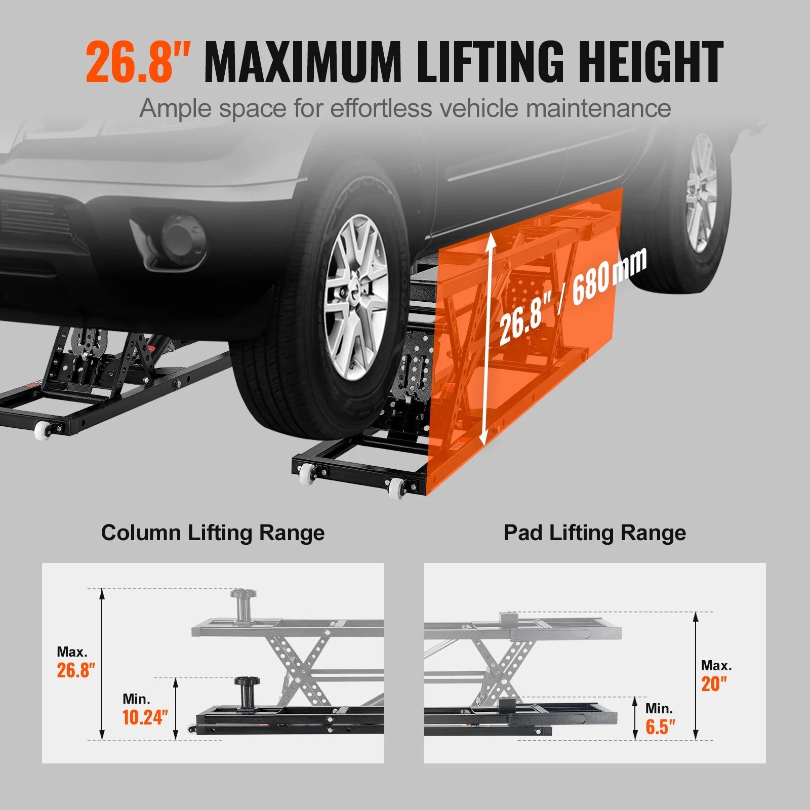 Portable Car Lift 7000 LBS Automatic Car Lift System Jack for Home Garage