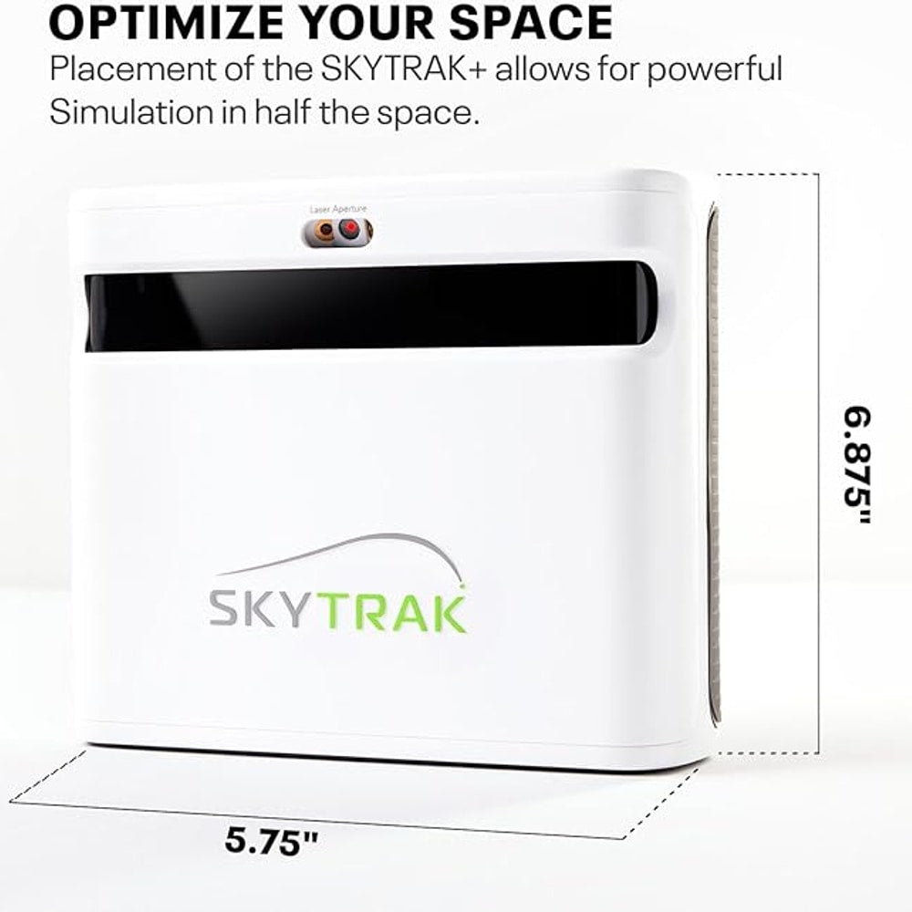SkyTrak+ Launch Monitor & Golf Simulator Protective Shield - Tour-Level Swing Analysis with Dual Doppler Radar, Enhanced Camera, Real-time Simulation, Wi-Fi, USB-C Charging