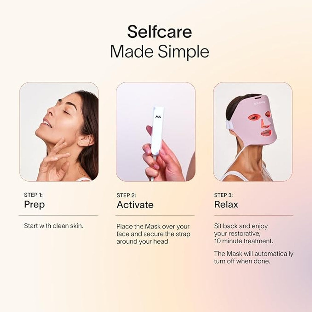 Solawave Red Light Therapy Mask for Face | Red & Near-Infrared Led Light Device | Reduces Appearance of Fine Lines & Wrinkles | Improves Firmness, Elasticity, & Texture | 10-Min Anti-Aging Treatment