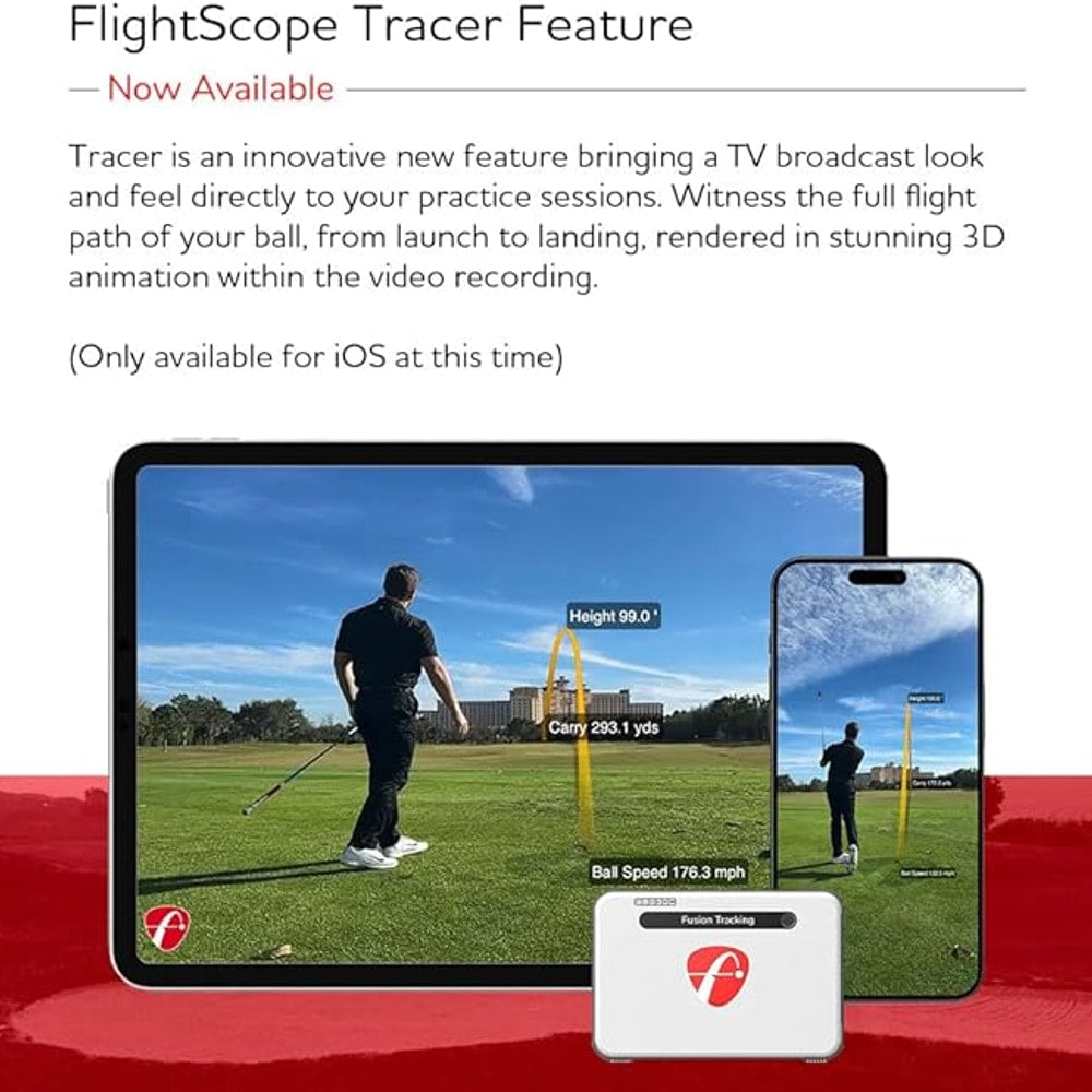 FlightScope Mevo+ GPS Launch Monitor and Golf Simulator | 20+ Swing Data Parameters with Multicam, 12 E6 Courses, 17 Practice Ranges and Games - for Indoor & Outdoor Use | Works with iOS and PC