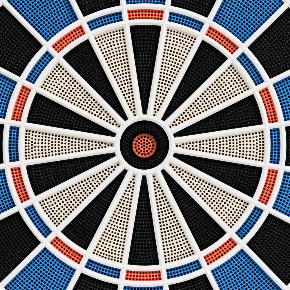 Elmhurst Electronic Dartboard Cabinet with Digital Scorekeeping and Soft Tip Dart Set