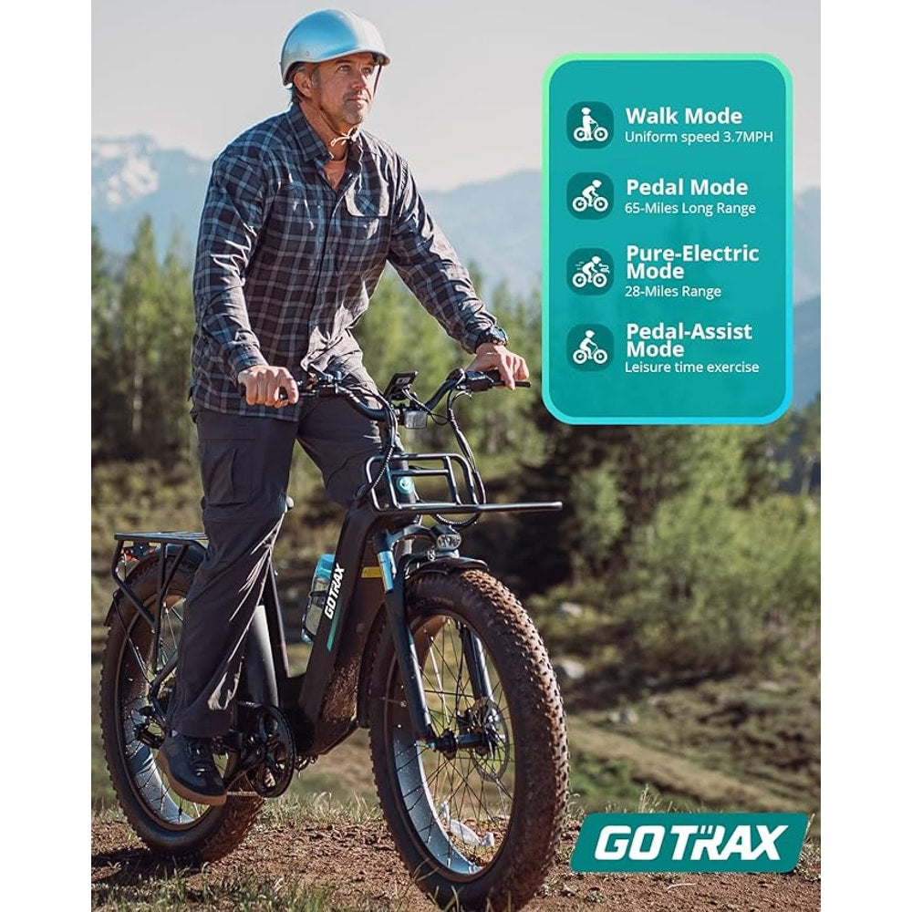Gotrax 20" Folding Electric Bike with 40Miles (Pedal-assist1) by 48V Battery, 20Mph Power by Peak 500W, Adult Electric Bicycle with 5 Pedal-Assist Levels& LCD Display, Suitable for Commuting