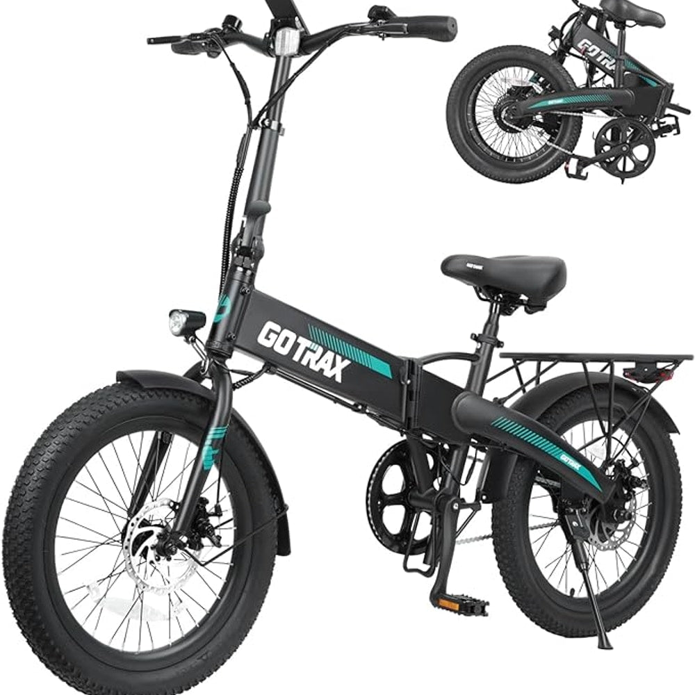 Gotrax 20" Folding Electric Bike with 40Miles (Pedal-assist1) by 48V Battery, 20Mph Power by Peak 500W, Adult Electric Bicycle with 5 Pedal-Assist Levels& LCD Display, Suitable for Commuting