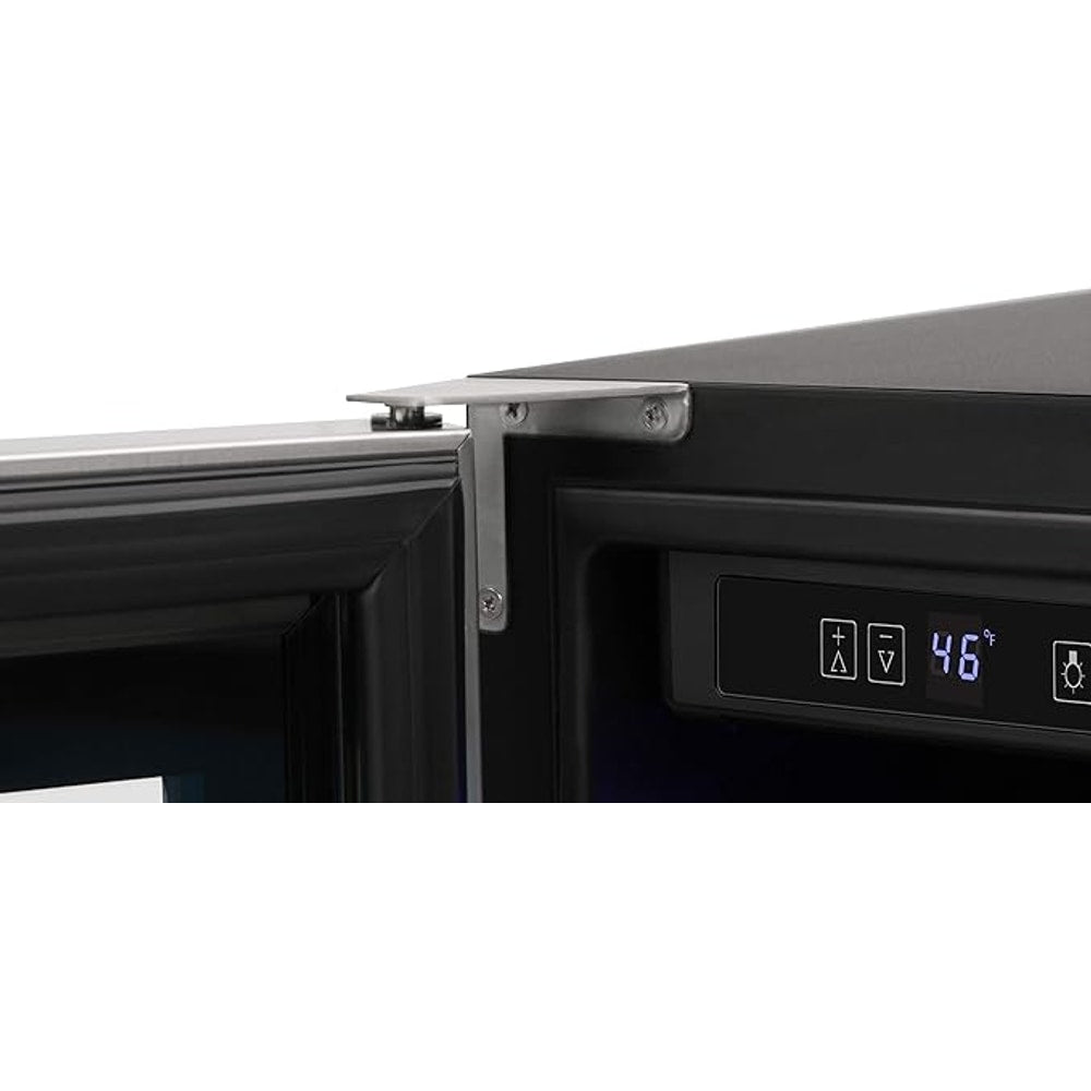 THOR Kitchen Freestanding/Under-Counter 24-Inch Dual Zone Wine Cooler in Stainless Steel - Model TWC2402