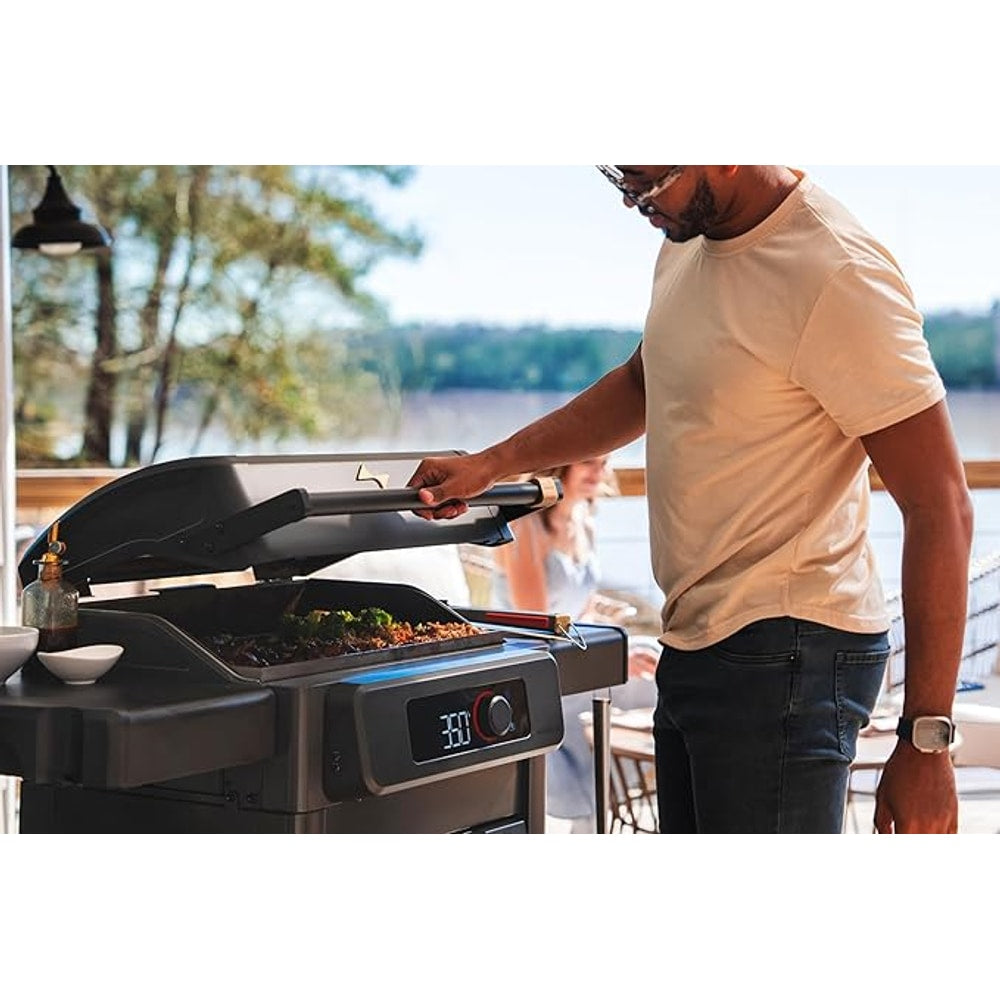 Current® Model G Griddle, Smart Electric Outdoor Flat Top BBQ Grill with 200°F to 600°F Range for Searing & Roasting, Digital Precision, Apartment-Friendly & Weather-Resistant
