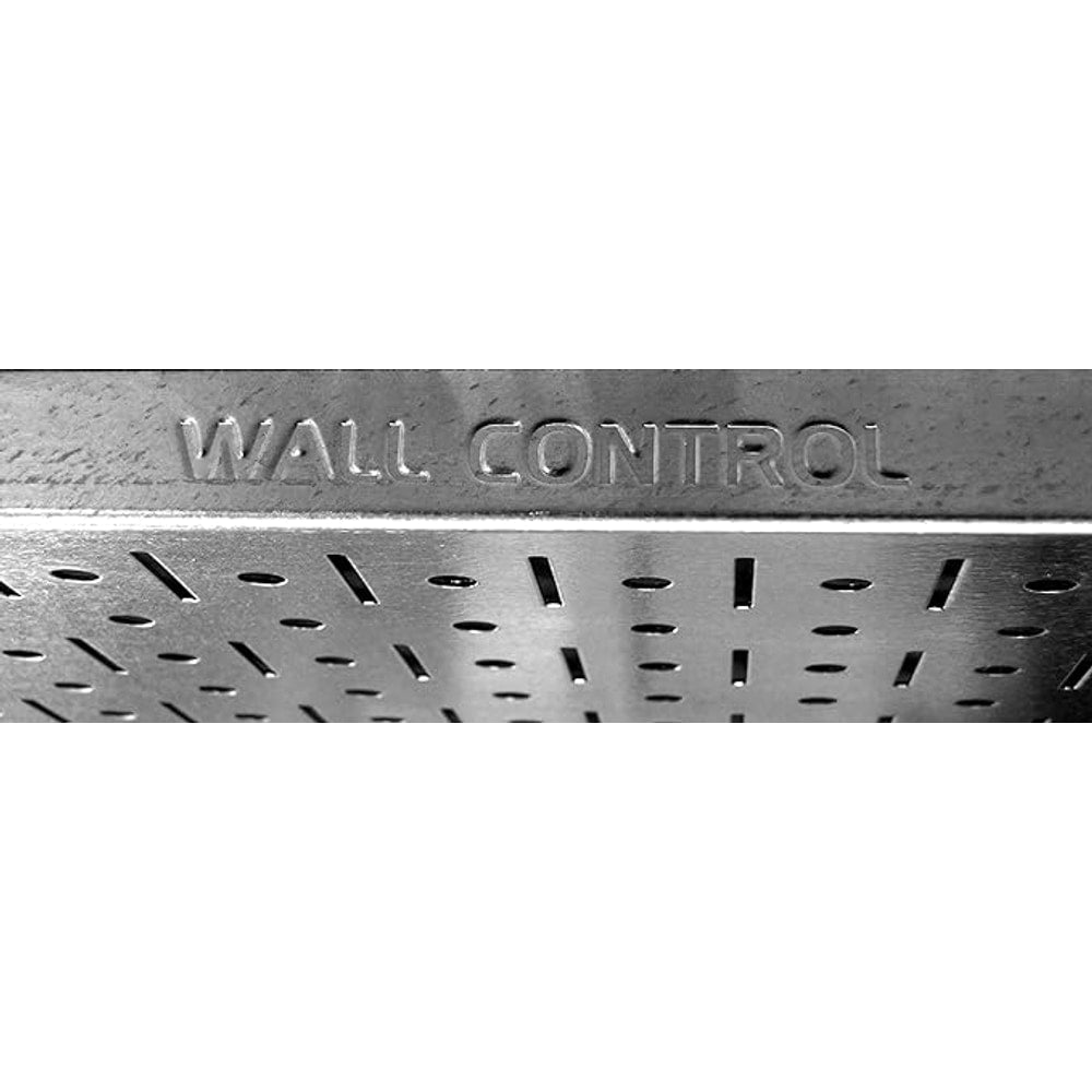 Wall Control Pegboard Organizer 4 ft. Metal Pegboard Standard Tool Storage Kit with Galvanized Toolboard and White Accessories