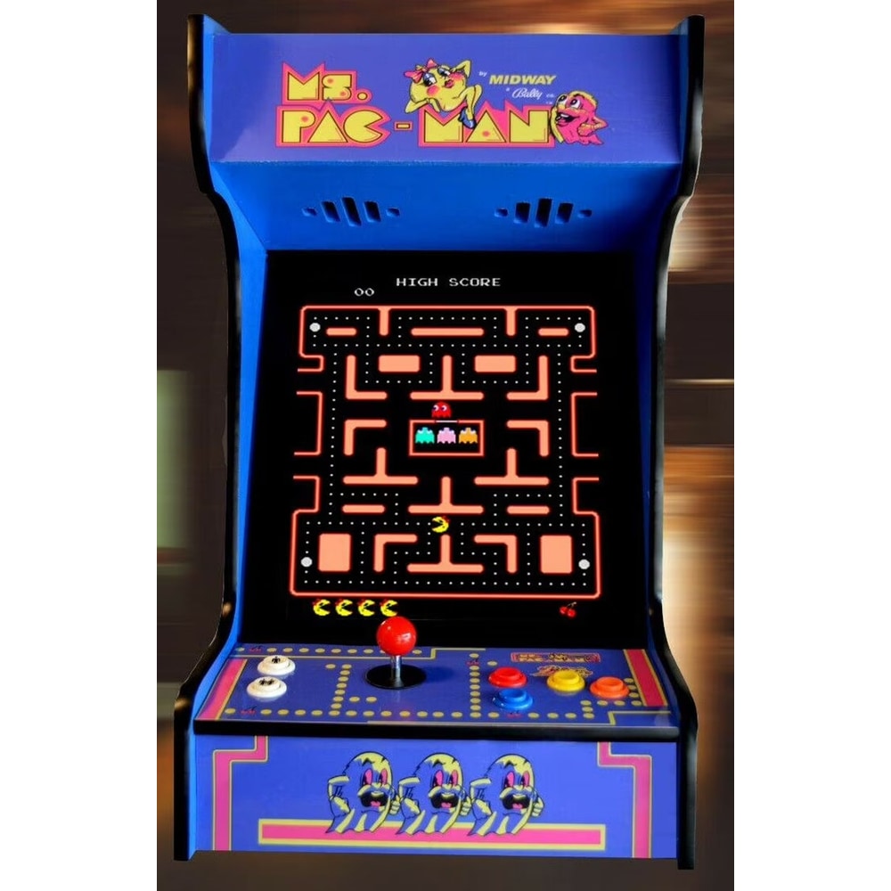 Arcade Tabletop Upright Machine - 412 Classic Games (Blue)