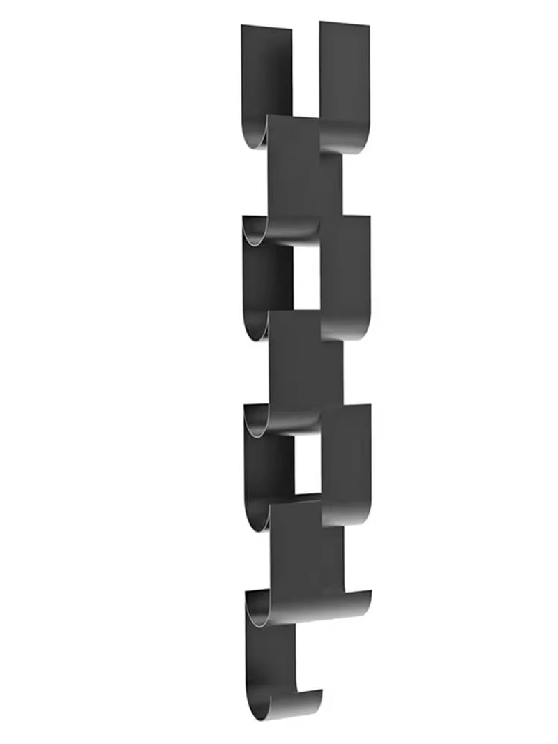 Wrought Iron Wall-Mounted Wine Rack Bar Bar Modern Simple Wine Rack Restaurant Wall-Mounted Creative Wine Display Rack