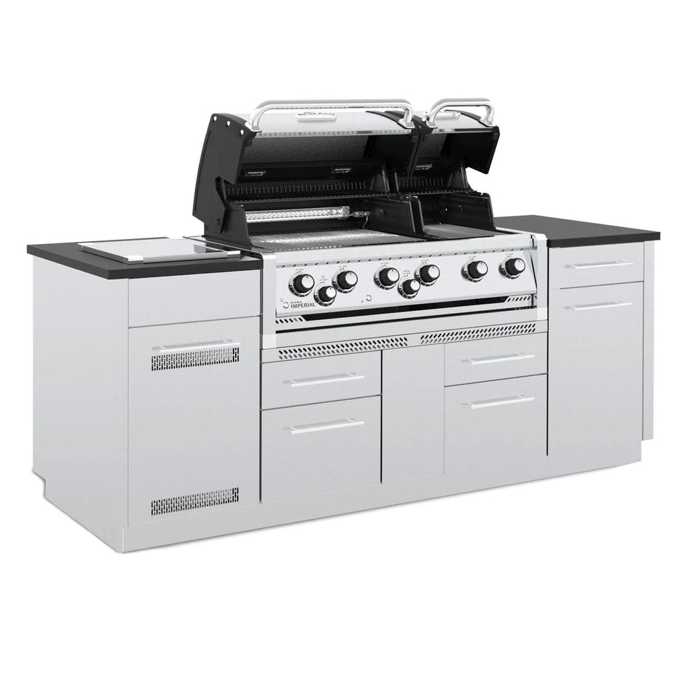 Broil King Imperial S 690i 6-Burner Gas Grill Island With Rotisserie & Side Burner