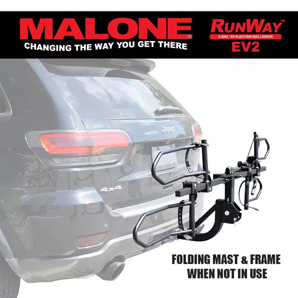 Runway Hitch Bike Rack Ev2-E-Bike/Rv 2-Bike Rack