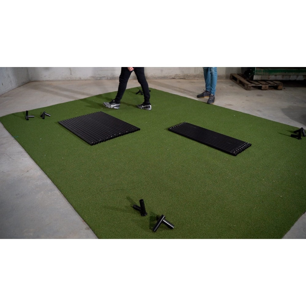 SimBox Golf Simulator Enclosure - 7 sizes, Pro + Impact Screen and Frame INCLUDES FREE SIDE BARRIERS