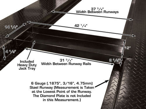 Atlas Garage Pro 8000 Portable Four Post Lift