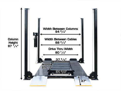 Atlas Garage Pro 8000EXT Portable Four Post Lift