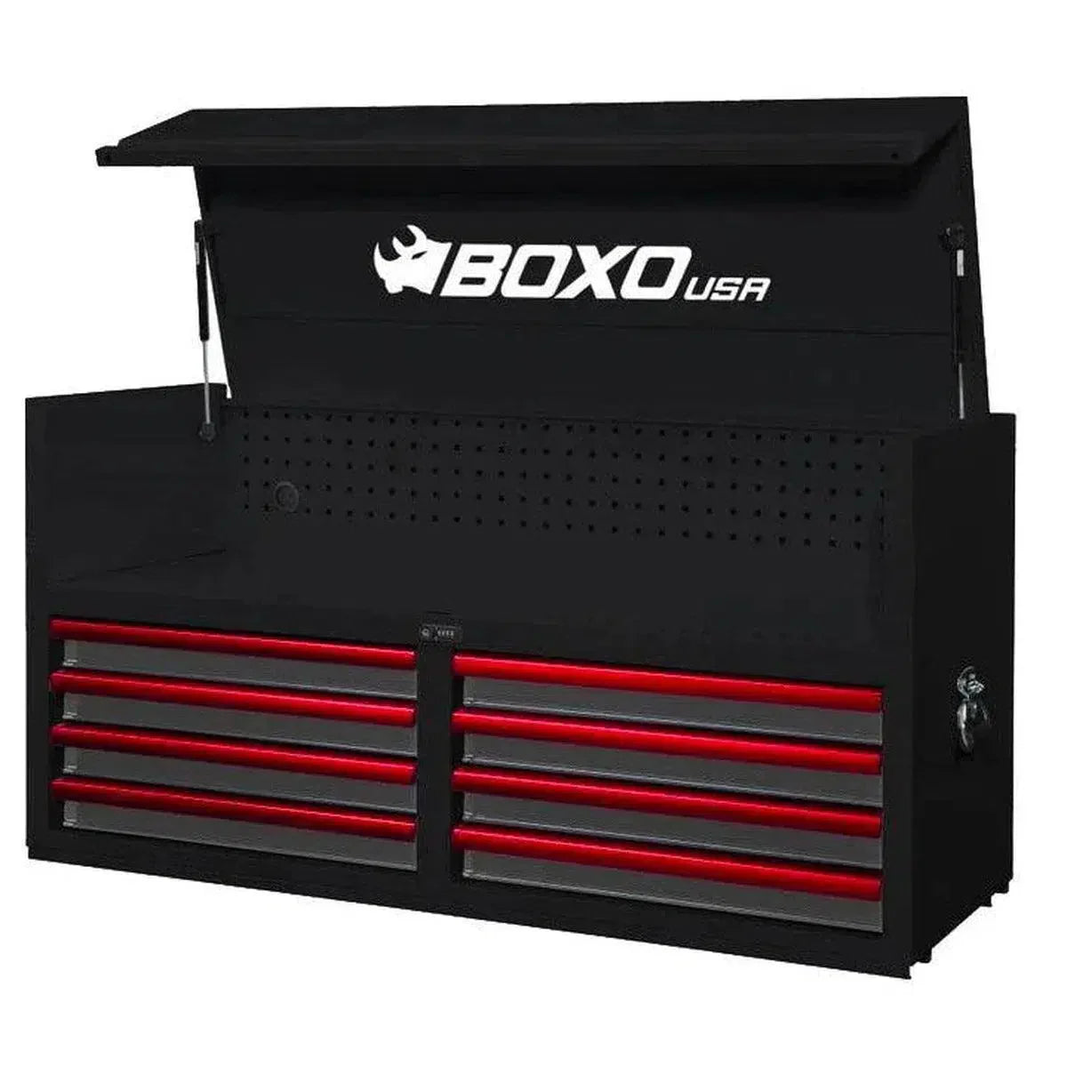 Pro Series | 53" 8-Drawer Top Chest Tool Box with Anti-Tip | No Trim