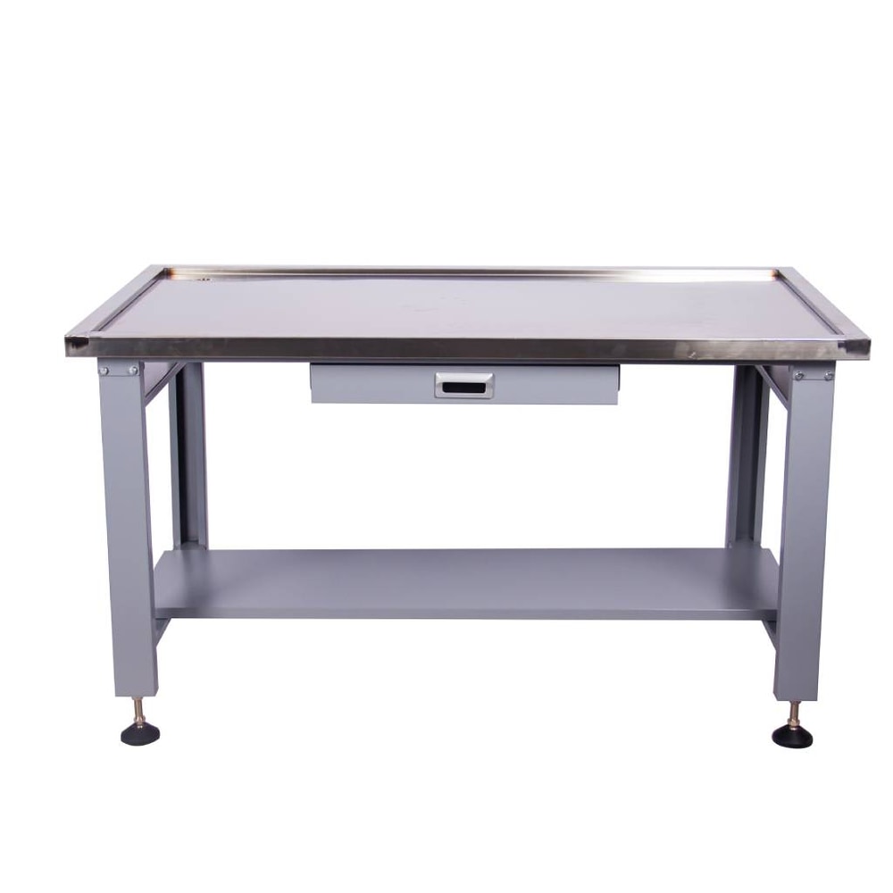 59 inch Large Heavy Duty Machine Teardown Table with Drain Hole