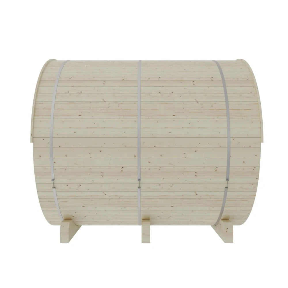Helsinki Finnish Barrel Sauna with Terrace and WiFi Heater - Finnish Sauna Builders