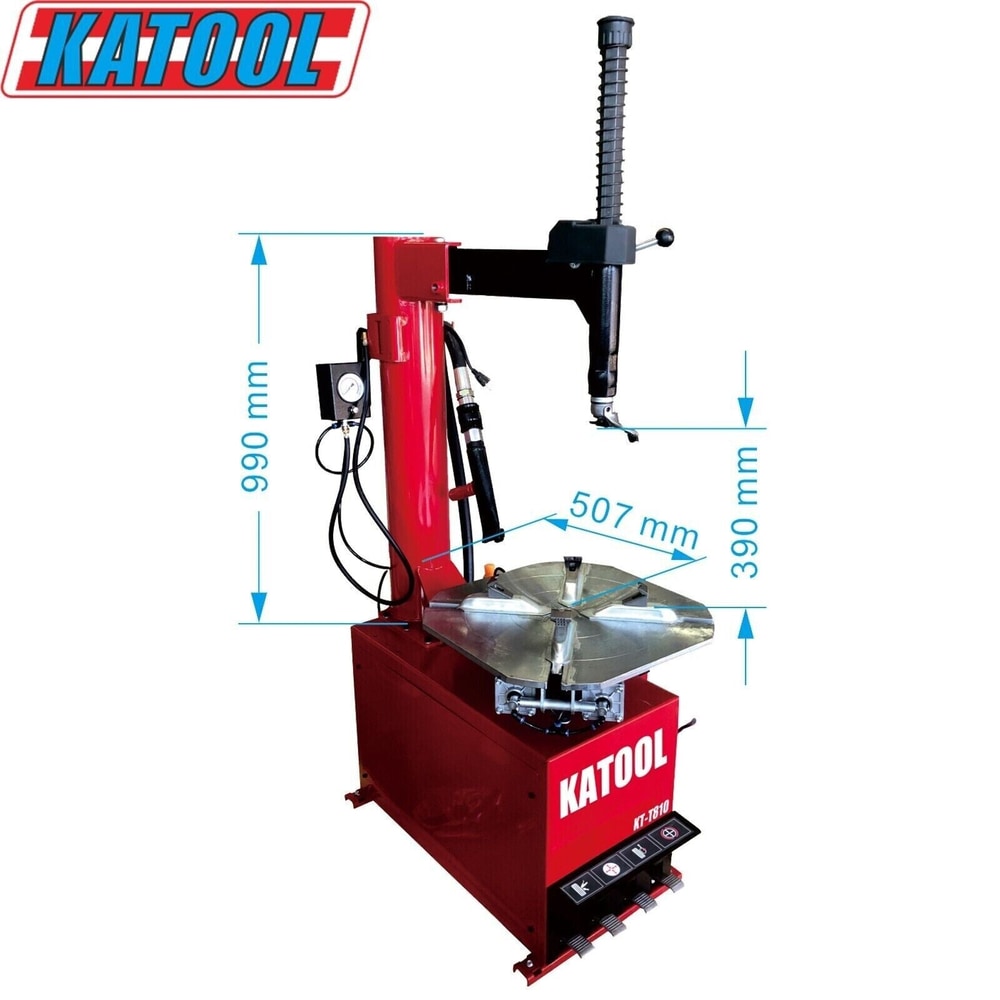 Katool KT-T810 Tire Changer w/ Bead Blaster, Max 24" Rim Clamping