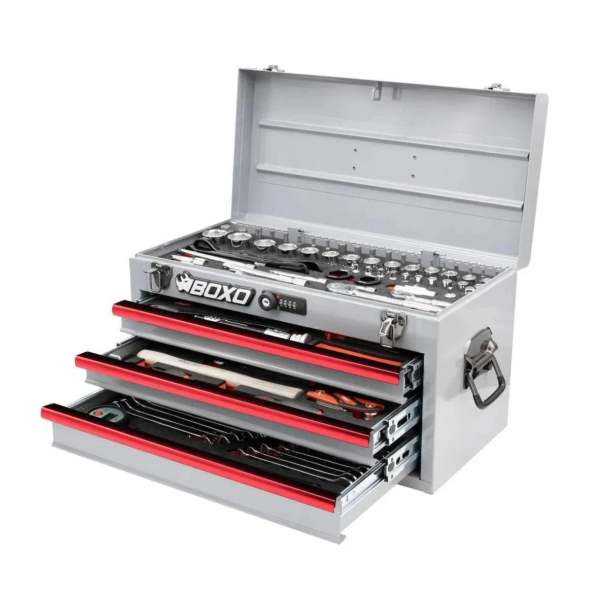 MotoBox | 103-Piece Metric Motorcycle Tool Box | 3-Drawer
