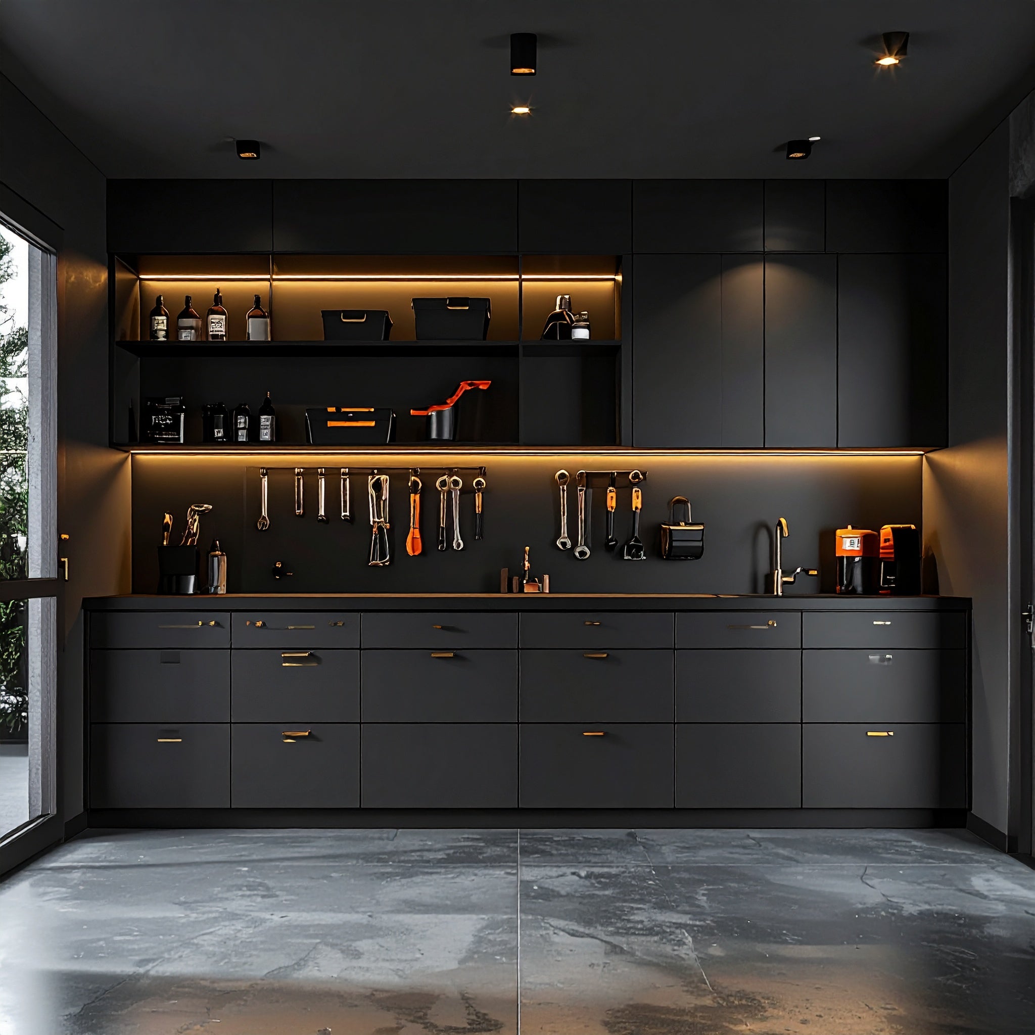 ModuLux Matte Black Cabinetry System
