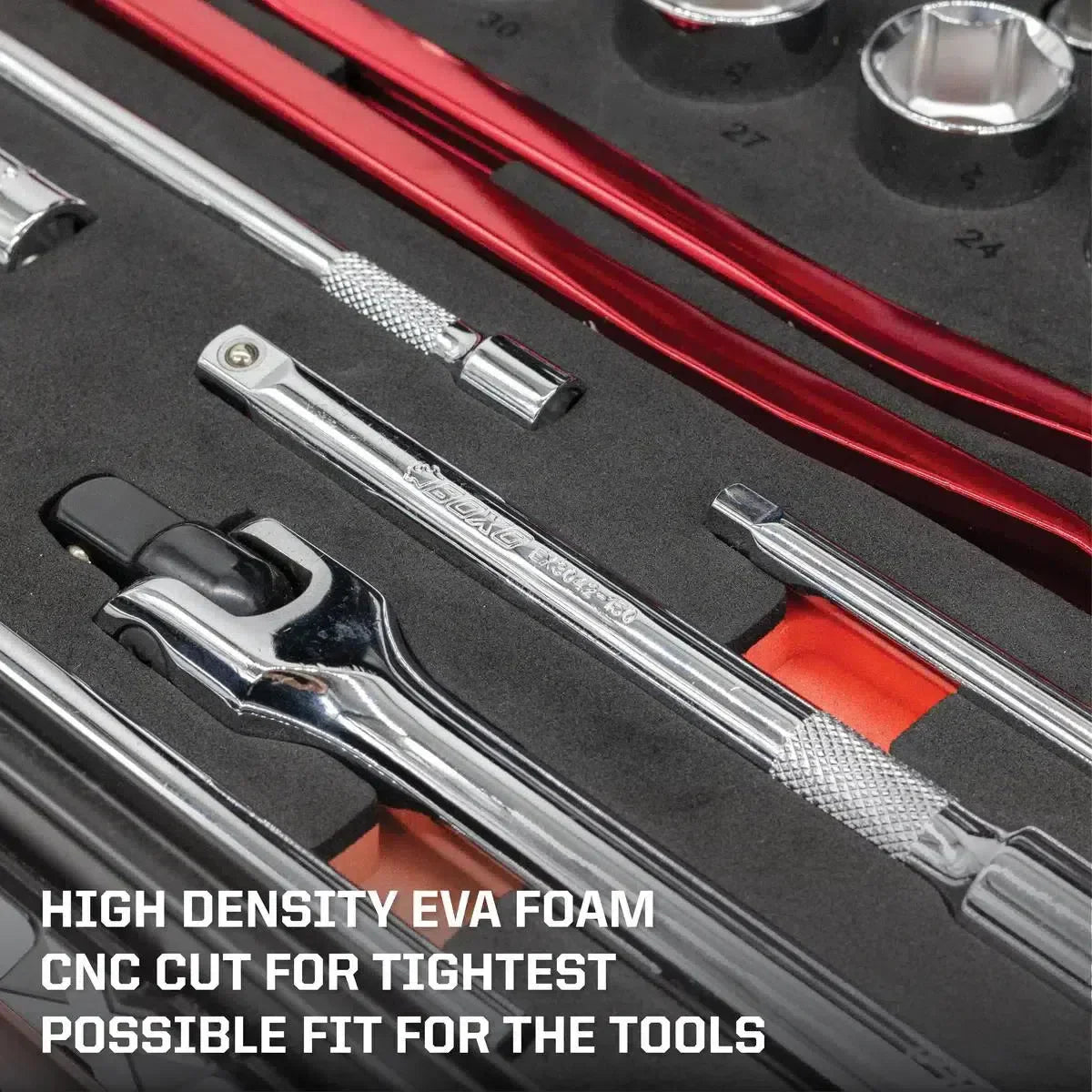 MotoBox | 103-Piece Metric Motorcycle Tool Set with 5-Drawer Hand Carry Tool Box
