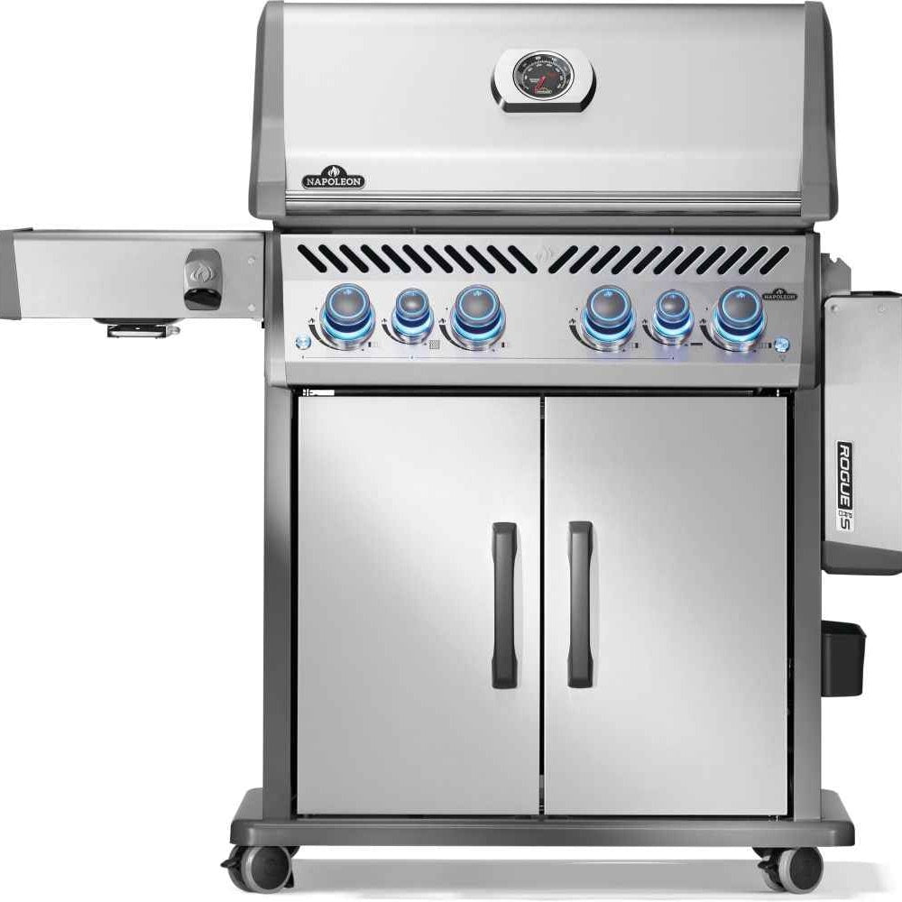 Patio Elegance Gas Grill Rogue PRO‑S 525 RSIB with Infrared Side and Rear Burners