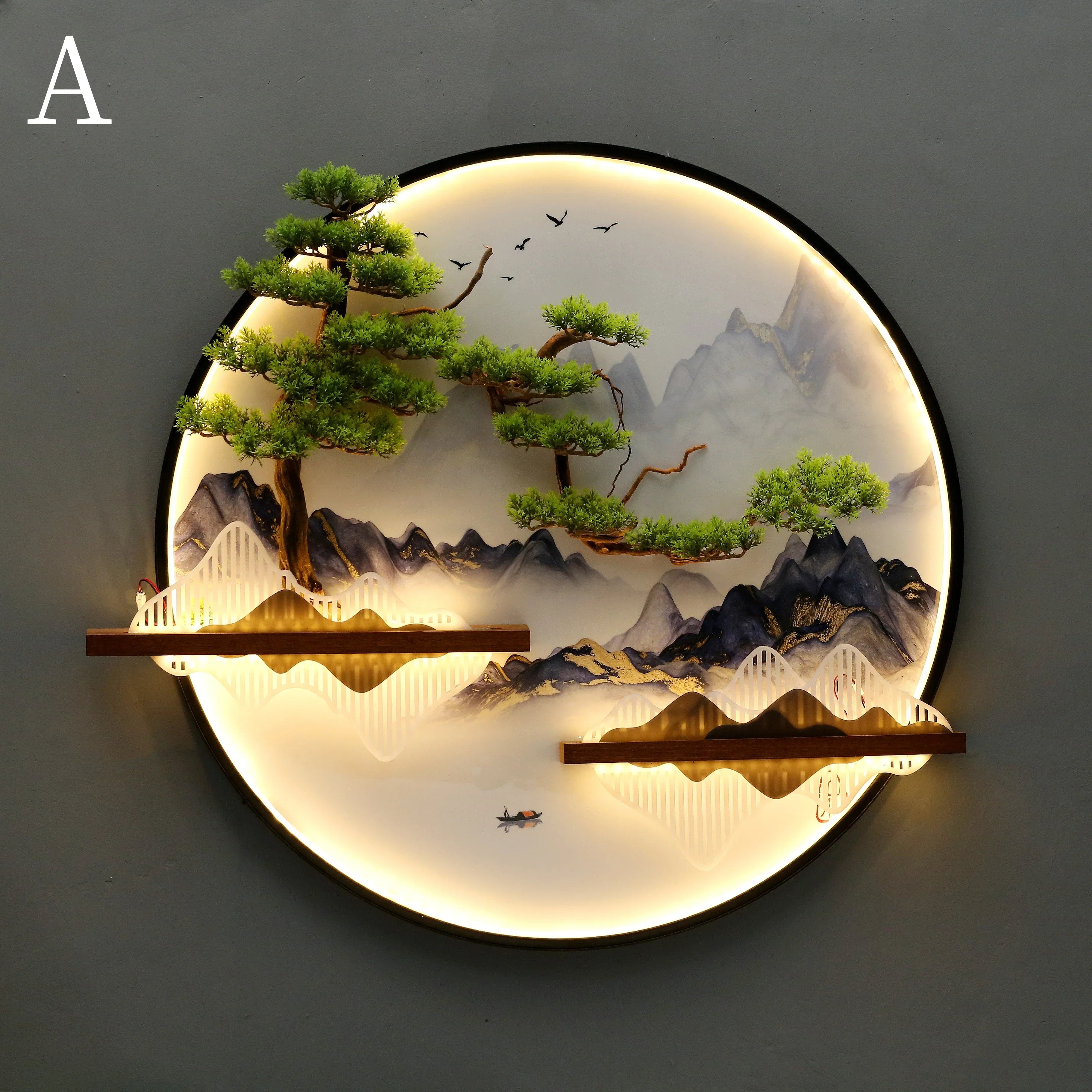 Dlight Decor Round 3D LED Wall Art Light