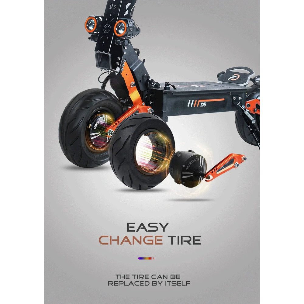 Obarter D5 Electric Scooter - 5000W, 70km/h Max Speed, Removable Battery