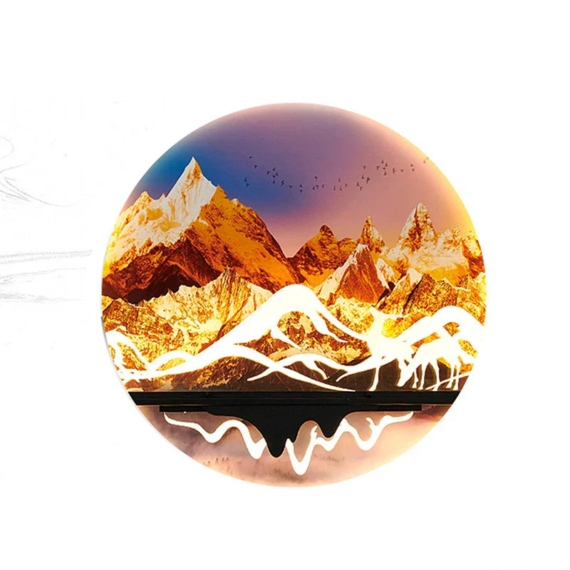 Dlight Decor Artistic Landscape Wall Glow Lamp