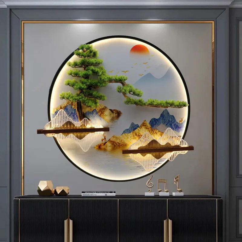 Dlight Decor Round 3D LED Wall Art Light