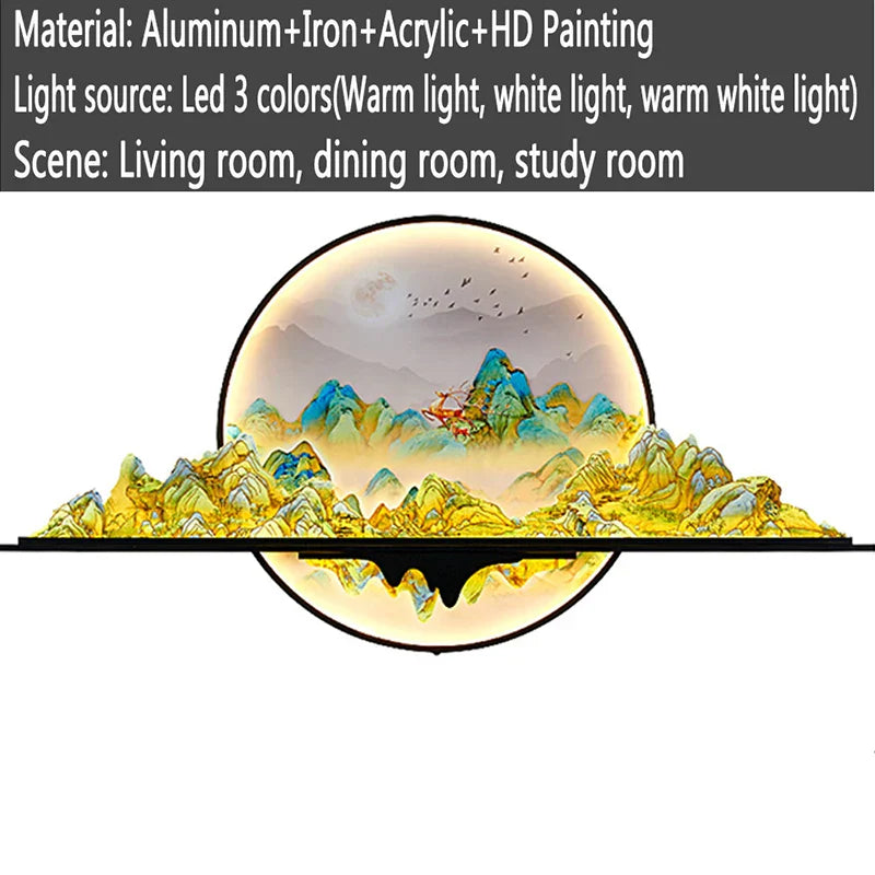 Dlight Decor Artistic Landscape Wall Glow Lamp