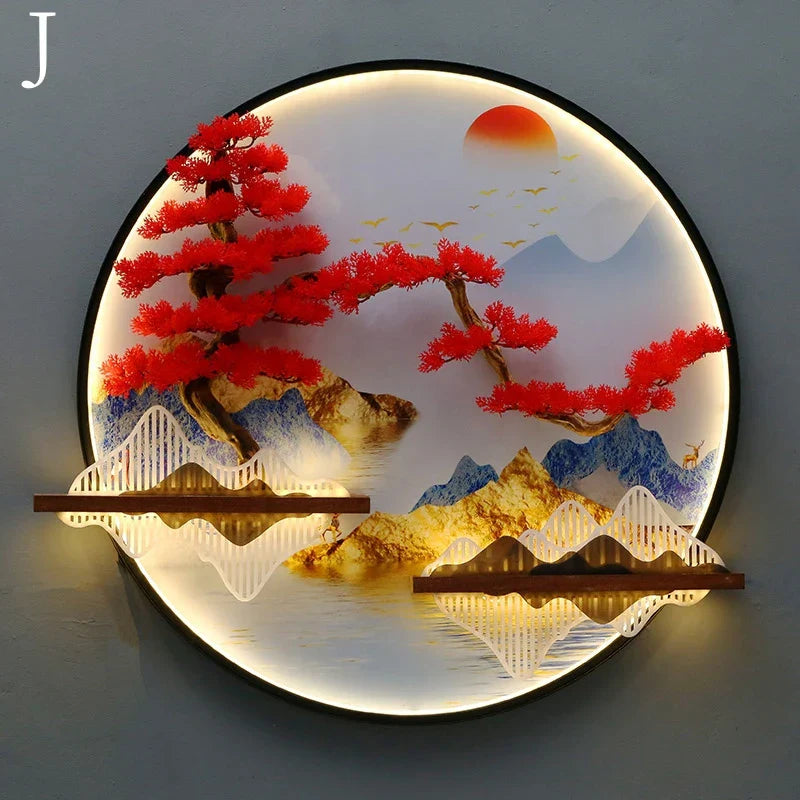 Dlight Decor Round 3D LED Wall Art Light