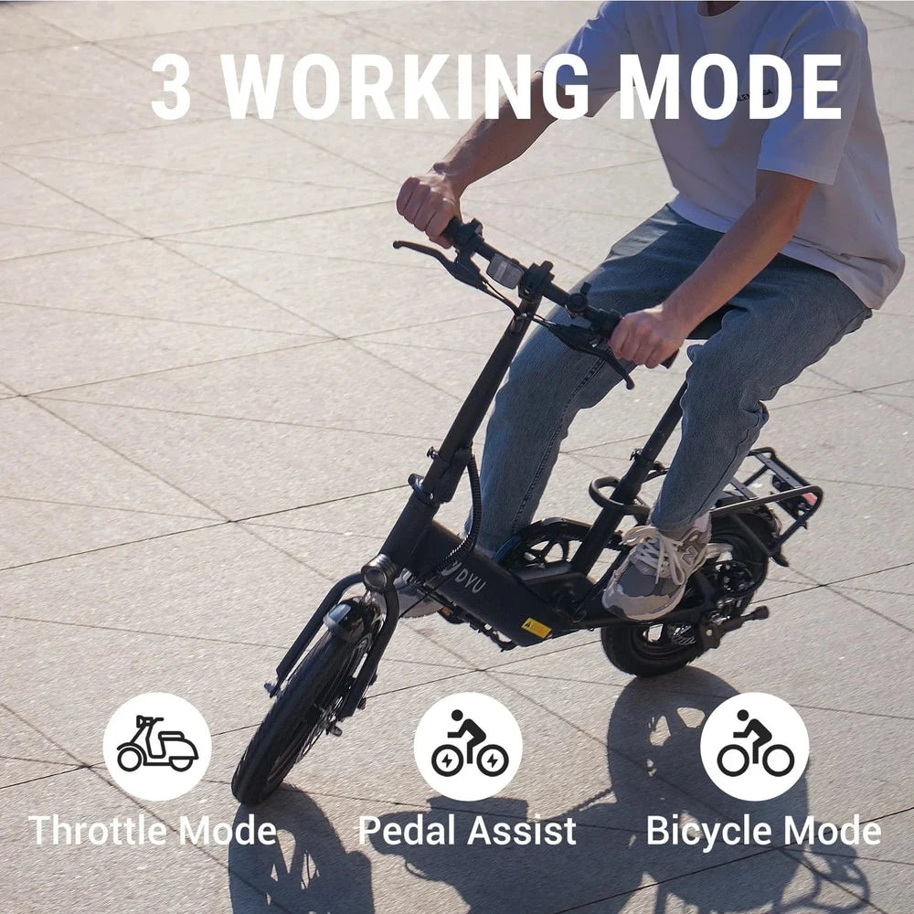eBike Boys DYU-C3 Folding Electric Bike - Compact Aluminum Design