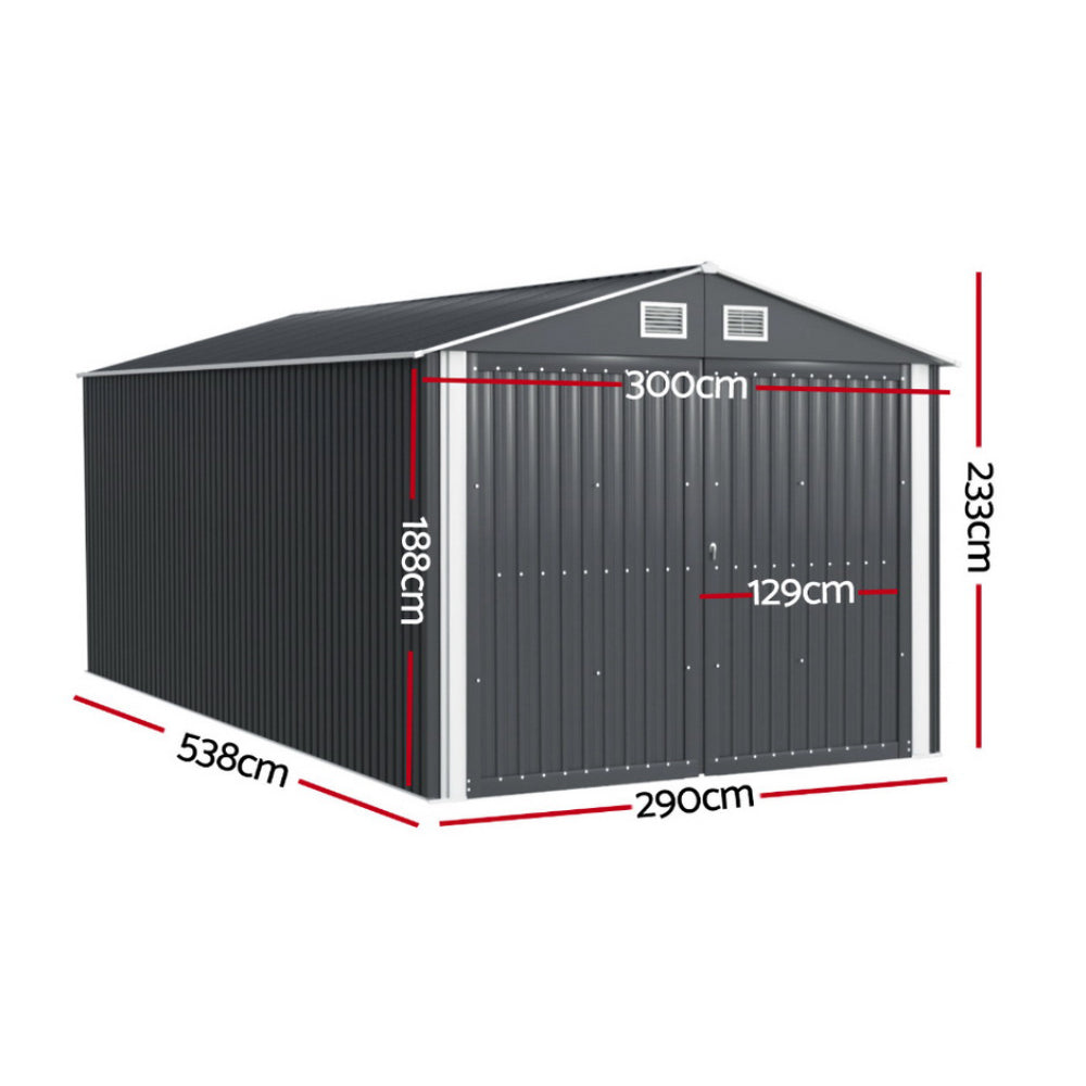 NNEDSZ Giantz Garden Shed Sheds Outdoor Storage 3x5.38M Tool Workshop House Shelter